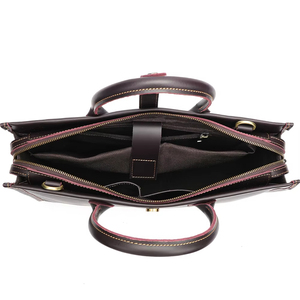 Wholesale <b>Men</b> Business Briefcase Leather Handbag <b>Messenger</b> <b>Bag</b> Leather 15 Inch Laptop <b>Bag</b> Briefcase Genuine Leather Briefcase - Product Image 2
