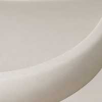 Ensemble de table basse de salon moderne en bois blanc style crème, table centrale ovale de 120 cm et table d'appoint cylindrique de 40 cm
