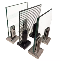 Support de fixation au sol en acier inoxydable pour verre, résistant à la rouille et à l'eau, design moderne pour garde-corps de balcon et escalier