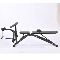 Banc de musculation réglable et pliable, direct usine, pour exercices à plat/incliné, chaise de gym à domicile, équipement de fitness, planche de redressements assis YLD-509 Jinhua