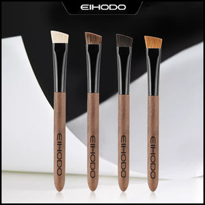 Cepillo para cejas con mango de madera, pelo animal, hoja grande de 1 cm, angulada para realzar las cejas - Product Image 5