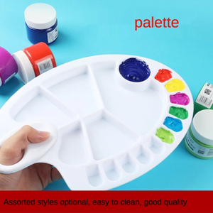 1 <span class=keywords><strong>palette</strong></span> <span class=keywords><strong>de</strong></span> couleurs pour <span class=keywords><strong>peinture</strong></span> artistique motif fleur <span class=keywords><strong>de</strong></span> prunier, seau à pinceaux, plusieurs spécifications et couleurs disponibles - Product Image 1