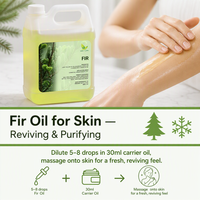 Huile Essentielle de Sapin Bio de Sibérie Distillée à la Vapeur pour Diffuseur d'Aromathérapie, Parfum de Noël et Massage, Vente en Gros, Certifiée USDA