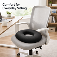 Coussin ergonomique en mousse à mémoire de forme pour le bureau, idéal pour les hémorroïdes, la protection post-opératoire et le coccyx, personnalisable