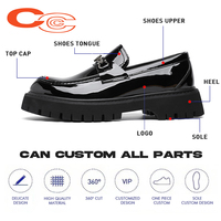 Chaussures habillées décontractées pour hommes, tendance et en promotion, respirantes, imperméables, en PU, à plateforme, antidérapantes, printemps, été, automne