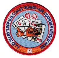Badge en tissu feutre thermocollant à boucle et crochet, brodé en 3D, personnalisé, pour hélicoptère d'aviation de sauvetage maritime tactique, vente en gros