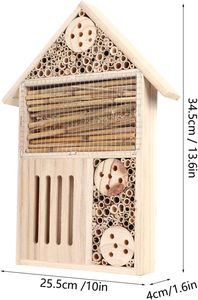 Buiten Hangend Insect Hotel Tuin Decoratieve Houten Insectenhuis Voor Vlinderbij - Product Image 2