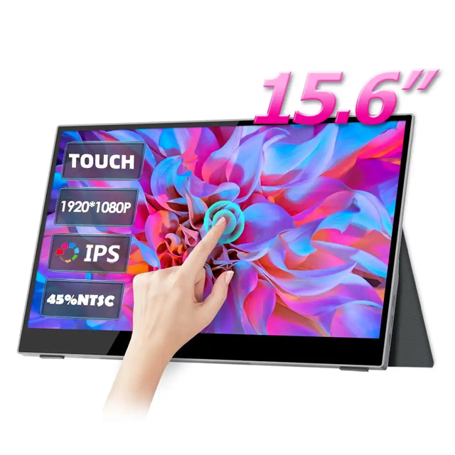 Portable 15.6\" 14\" 4K Touchscreen Gaming Monitor 144Hz USB IPS for Laptop Computer Phone Gaming Glass Surface External Screen