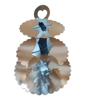 Supports à gâteaux en carton 2/4 niveaux, couleur et logo personnalisés, forme ronde, vente en gros, pour sandwichs, cupcakes, boîtes à emporter pour le thé de l'après-midi