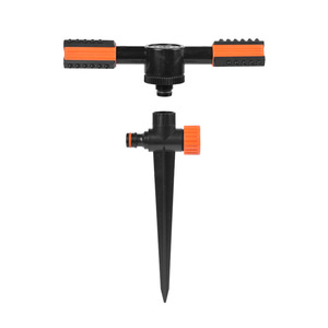 Sistema de riego de césped de plástico Huabangshi con aspersor de doble brazo y rotación automática con control de flujo de agua - Product Image 1