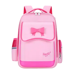 어린이 학교 가방 6 ~ 12 년 소녀 배낭 사랑스러운 학생 공주 책 가방 소녀 큰 용량 Bowknot Schoolbag