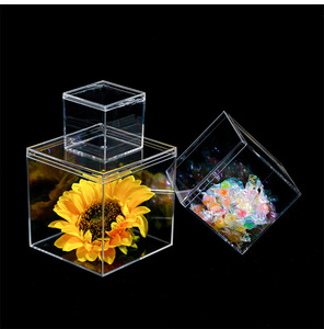 NEW <b>Storage</b> Square Clear Mini Acrylic Candy Cube Box 55mm 2.16 Inches - Product Image 5