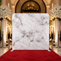 Support d'affichage en aluminium avec toile tendue imprimée sur mesure sur le thème des vacances pour exposition de marque et décoration d'espace intérieur