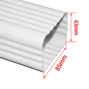 Tubi di Scarico per Pioggia in <span class=keywords><strong>PVC</strong></span> da 5,2 Pollici, Raccordi per Tubi di Scolo, Sistema di Grondaie in Vinile, Tubi Bianchi per Grondaie, Produzione Cinese - Product Image 3