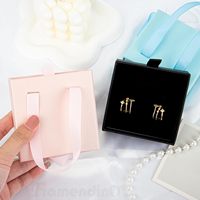 12 Pack Mixte Couleur Carton Tiroir Affichage Bijoux Portable Épais Bijoux Emballage Cadeau Cas pour Bagues Boucles D'oreilles Colliers