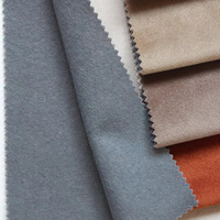 Tissu d'ameublement en velours hollandais imperméable imprimé pour canapé, 100% polyester tricoté, 280 g/m², tricot uni