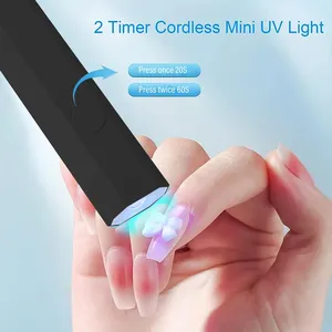 Portable Nail Dryer Lamp UV LED Nail Light for Curing All Gel Polish USB Rechargeable Quick Dry Manicure Nail Art <b>Tools</b> - Product Image 2
