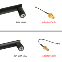 Antenne Wifi pour routeur, dipôle plié omnidirectionnel 2400-2500 MHz 2.4G 5Dbi