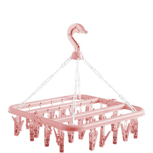 Hot Selling Petal Shape Multifunctional Plastic Sock Drying Hanger with 12pegs - Product Image 1