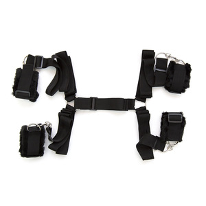 Adult toy manufacturer, <b>plush</b> hand and foot binding, black bed straps, nylon SM bondage hooks, hand binding torture straps - Product Image 2