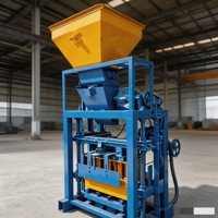 Machine à fabriquer des blocs de béton QT40-1, 4 moules par cycle, production de blocs creux, de briques standard et de pavés pour la construction