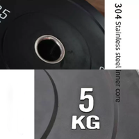 Disques de musculation noirs en caoutchouc, noyau en fonte massif, anneau en acier durable à bride, disques de barre Ivanko, écologiques