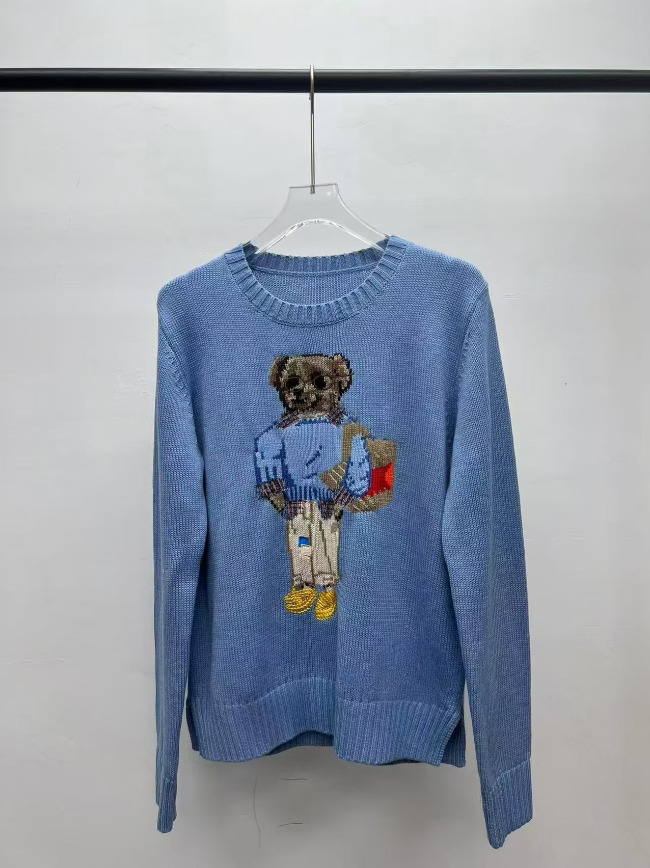 Light blue bear handbag