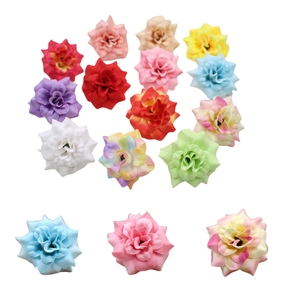 Venta al por mayor pequeñas cabezas de rosa de seda de terciopelo flores <span class=keywords><strong>artificiales</strong></span> para el hogar, oficina, boda, decoración de hotel al aire libre - Product Image 5