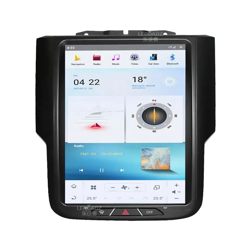 10.4 inch đài phát thanh RAM Android đài phát thanh xe cho Dodge Ram 1500 2014 2018 màn hình cảm ứng GPS xe đa phương tiện Máy nghe nhạc tự động đài phát thanh