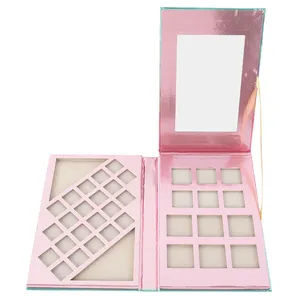 Neue 6 Pan Make-up Concealer Kontur Palette gepresster Puder Beauty Pro Lidschatten Palette Kits Papier kompakte Hülle