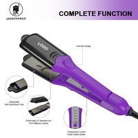 Fer à coiffer professionnel 4-en-1 avec plaques en céramique de qualité salon, fer à friser et lisseur, écran LED, vente chaude, pour usage domestique et hôtelier