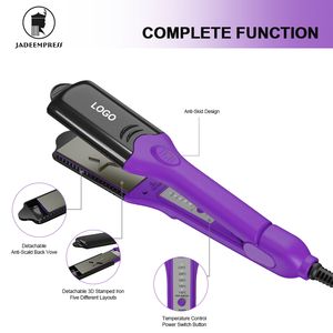 Fer à coiffer professionnel 4-en-1 avec plaques en titane de qualité salon, fer à friser et lisseur, écran LED, vente chaude, <span class=keywords><strong>pour</strong></span> usage domestique et hôtelier - Product Image 4