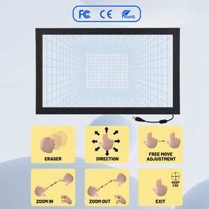 IR đa màn hình cảm ứng khung 21.5 hồng ngoại cảm ứng <span class=keywords><strong>Overlay</strong></span> Kit hồng ngoại đa điểm cảm ứng Bảng điều chỉnh với kính - Product Image 4