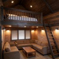Cabane en bois en A, préfabriquée, minimaliste, petite maison, installation rapide en 15 jours, imperméable et isolée, fabriquée en acier, matériau de conteneur
