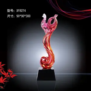K9 Blank Crystal Trophy Awards Custom 3d Laser Engraving Crystal Glass Trophies