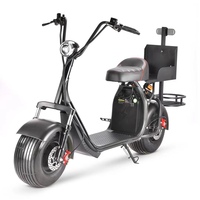 Nouveau design 2023, pas cher, 60V 2000W 15Ah 20Ah, scooter électrique Citycoco à pneus larges, autonomie 50 km