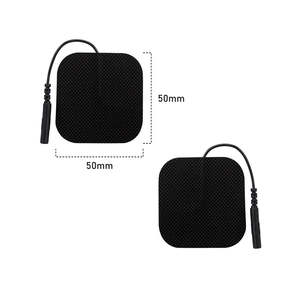 Électrode ODM/OEM dizaines d'électrode non tissée Pigtail Unit Tens Re-use 5*5 Masseurs Machine Électrode électronique auto-adhésive - Product Image 1