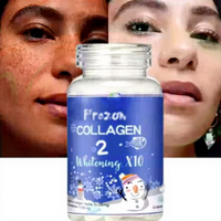 VitaSpring OEM Collagène 2-en-1 en Capsules pour Éclaircissement de la Peau et Suppléments pour les Ongles, Collagène Marin Halal Congelé 2-en-1 en Capsules Éclaircissantes
