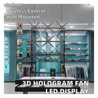 Projecteur Holographique 3D à Ventilateur LED, Équipement d'Affichage Holographique Professionnel, Machine à Ventilateur Holographique Intérieur OEM, Écran Multi-Écrans