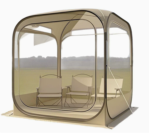 Carpa Transparente de PVC con Diseño de Cielo Estrellado, Doble Capa, Impermeable, Plegable, para Acampar al Aire Libre, Patio, Barbacoa, Observación de Estrellas - Product Image 1