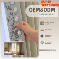 Tissu de rideau occultant en polyester noir épais ColorsTex ODM OEM, largeur 280 cm, 1200 GSM, en rouleau