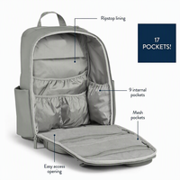 Sac à dos à langer Oxford nouveau style avec fermeture éclair, sac de voyage portable pour bébé, design tendance, compartiment isotherme pour matelas à langer