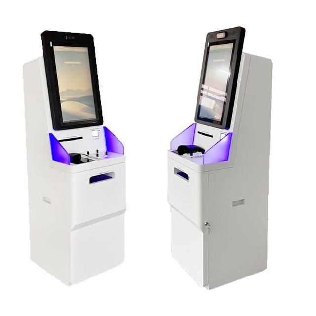32 Inches  Interactive Computer Document Scanning Print Self Service Payment Kiosk for Service Center/Bank/Medical
