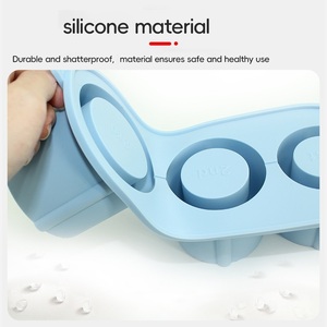 Bac à glaçons cylindrique en silicone avec couvercle, sans BPA, facile à démouler, anti-fuite, idéal pour les friandises glacées maison et la crème glacée artisanale - Product Image 5