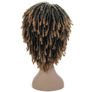 Parrucca Dreadlock Faux Locs Intrecciata Sintetica Resistente al Calore con Cinturino Regolabile e Cappuccio in Rete Elastica per Donna, Nera, <span class=keywords><strong>Rossa</strong></span>, <span class=keywords><strong>Bionda</strong></span>, Corta, Lavorata all'Uncinetto - Product Image 3