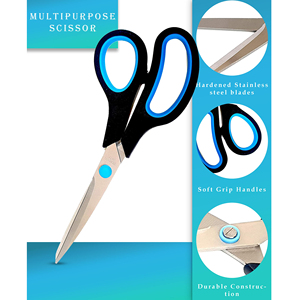 Cheap Price 8.5" Stainless Steel Multi-purpose School Student <b>Paper</b> Cutting Office Scissors for Office Home Use - Product Image 5
