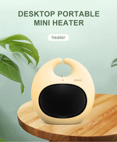 Chauffage miniature en céramique PTC à économie d'énergie 800W pour usage domestique, radiateur portable à chauffage rapide avec thermostat réglable
