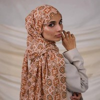 Hijab en modal imprimé pour femme musulmane, motif à pois, vente en gros, luxe, doux, viscose imprimée, modèle de hijab