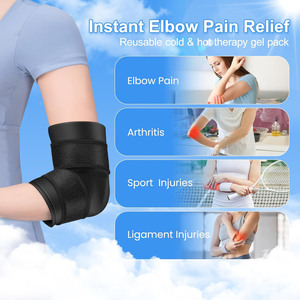 Knee Ice Pack Soothing Knee <b>Compression</b> Sleeve for Injuries Upgraded Gel Cold Wrap Hot & Cold Therapy Reusable for Pain Relief - Product Image 6