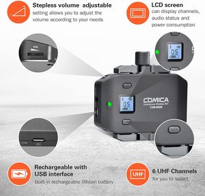 Microphone filaire <span class=keywords><strong>COMICA</strong></span> pour smartphone, microphone portable <span class=keywords><strong>Comica</strong></span> <span class=keywords><strong>CVM</strong></span>-WS50(H) pour téléphones iPhone/Android, interview - Product Image 5